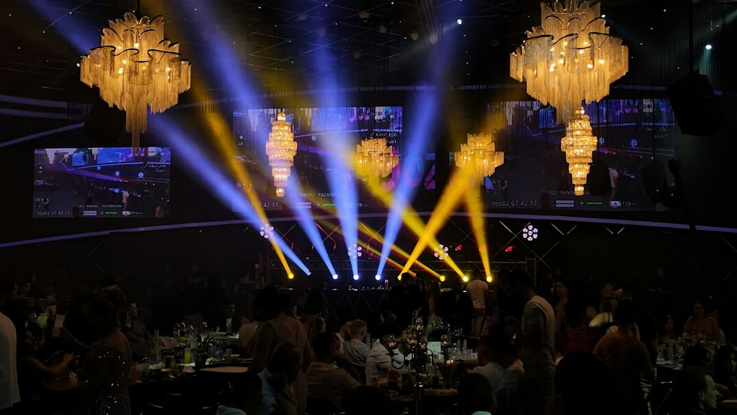 award ceremony stage lights