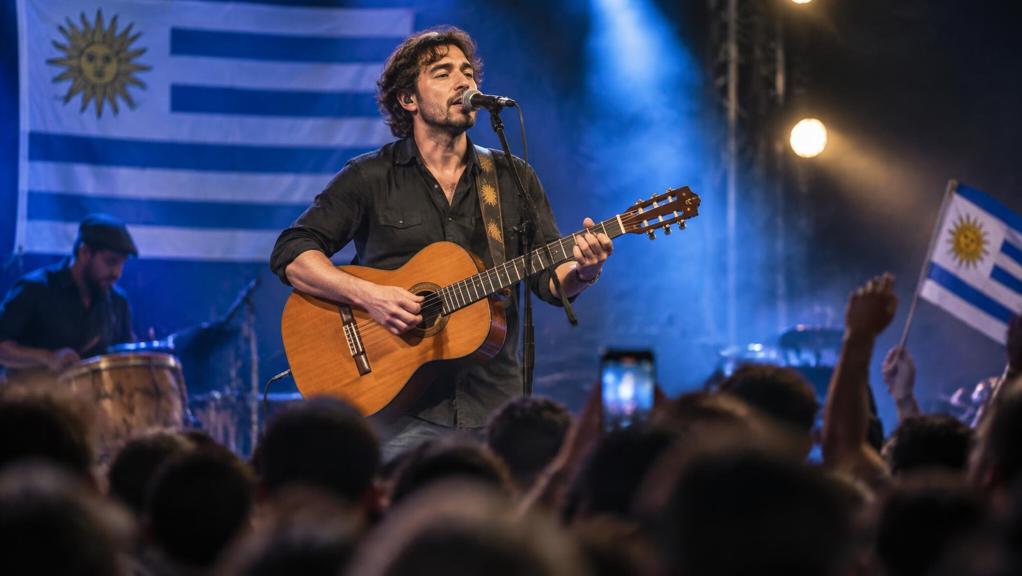 singer performing on stage