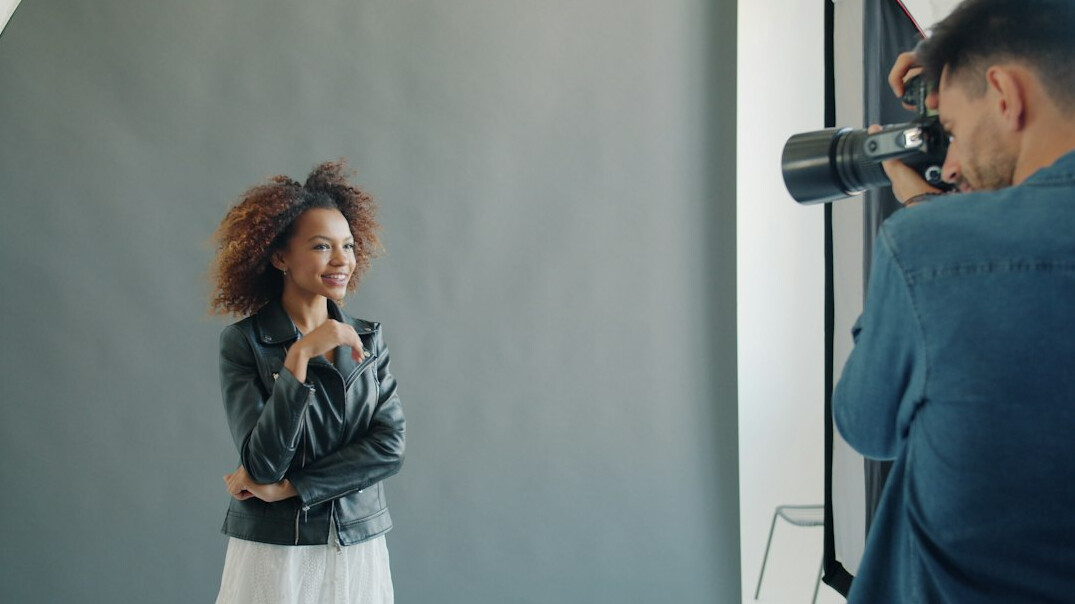 woman posing for photoshoot